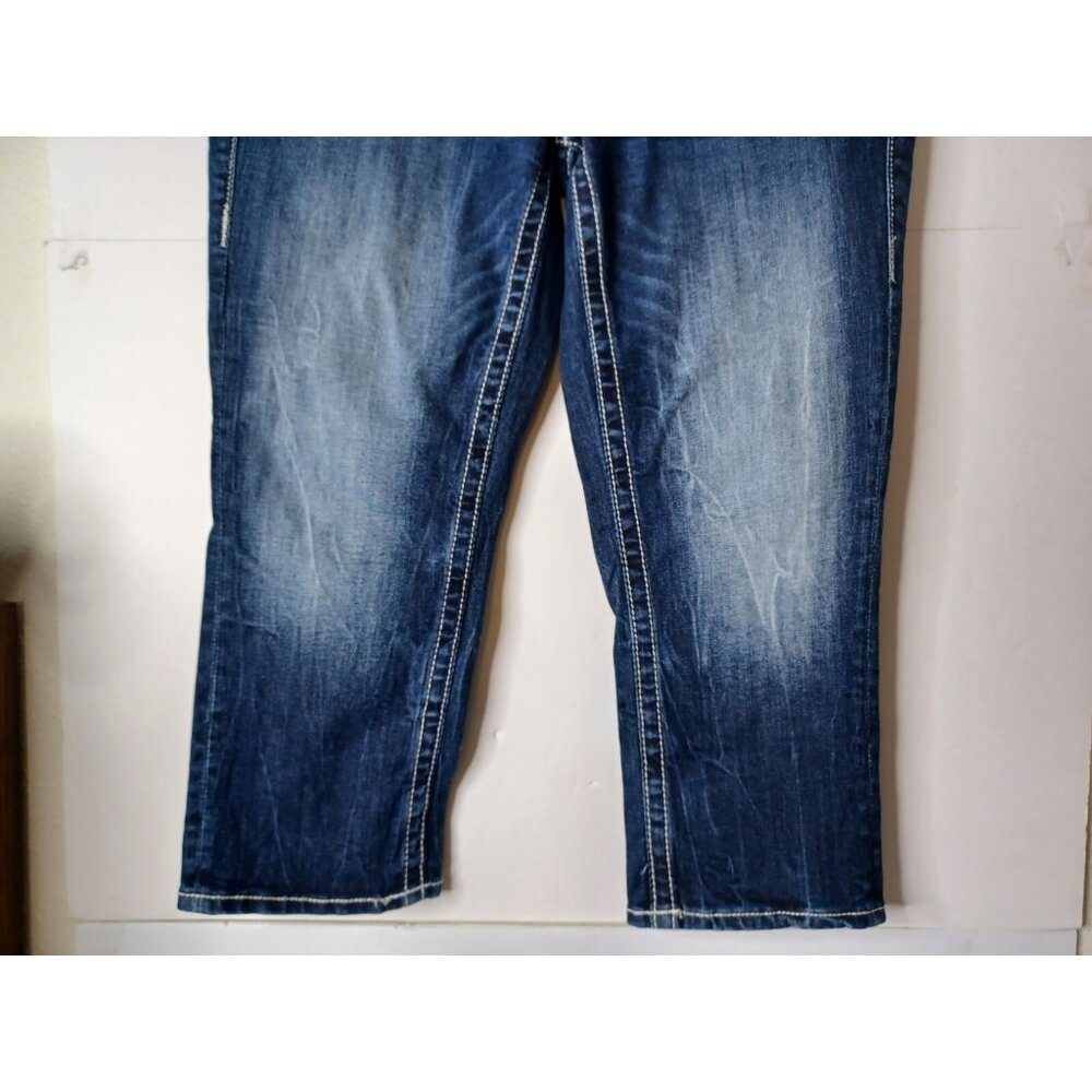 VIGOSS Womens Capri Jeans size 5/6 30X22 Stretch Low Rise med wash - Picture 2 of 6
